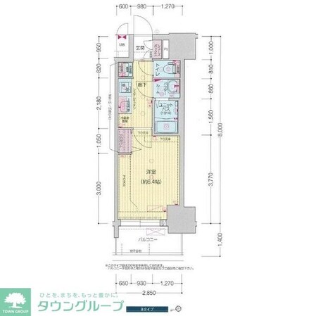 プレサンス新栄アーバンフローの物件間取画像